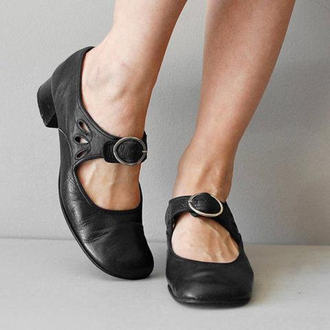 Mabel | Buckled Comfort Mary Janes