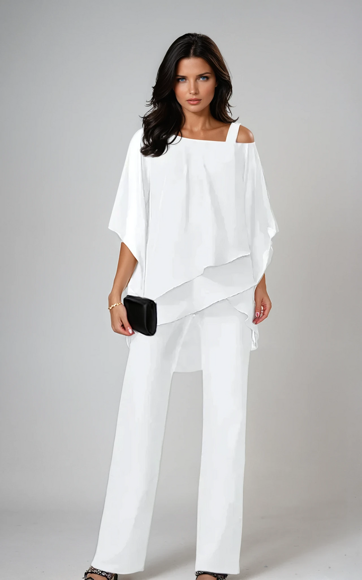 Veronica | Elegant Drape Pant Set