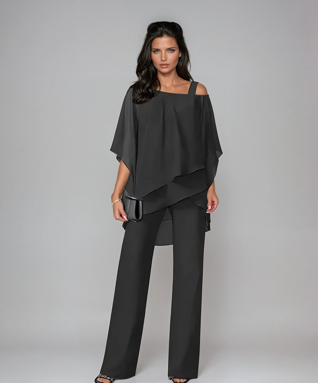 Veronica | Elegant Drape Pant Set