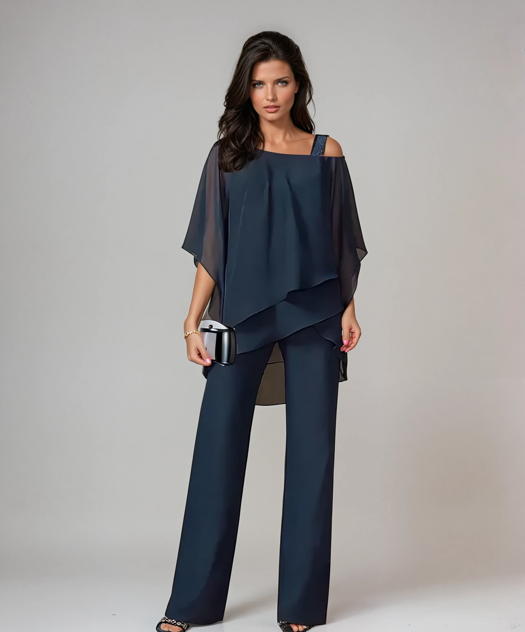 Veronica | Elegant Drape Pant Set