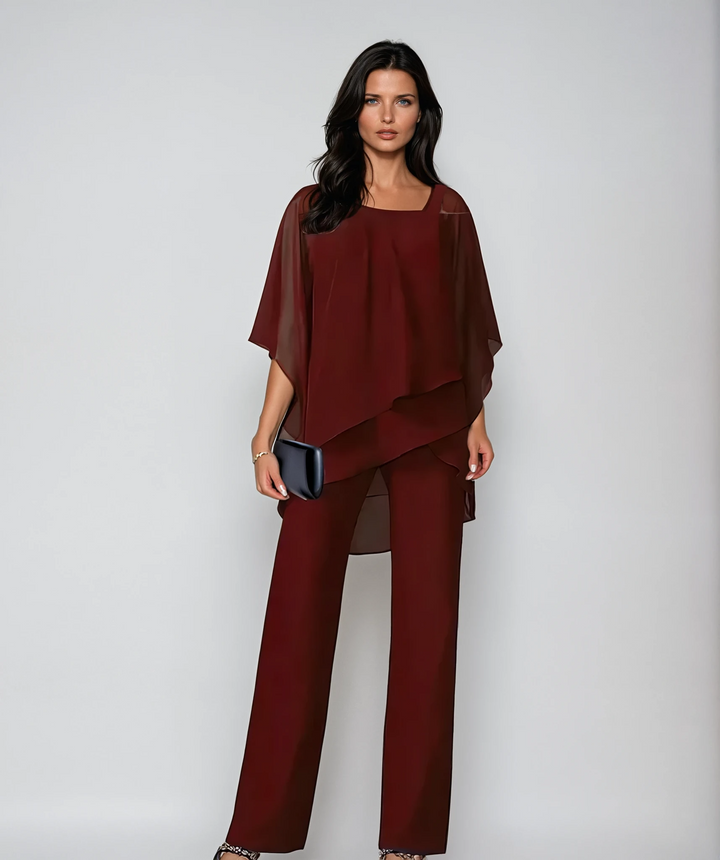 Veronica | Elegant Drape Pant Set