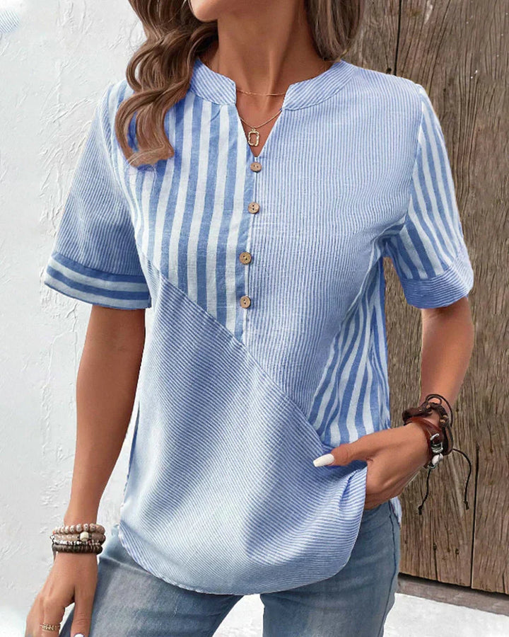 Talia - Elegant Striped Blouse