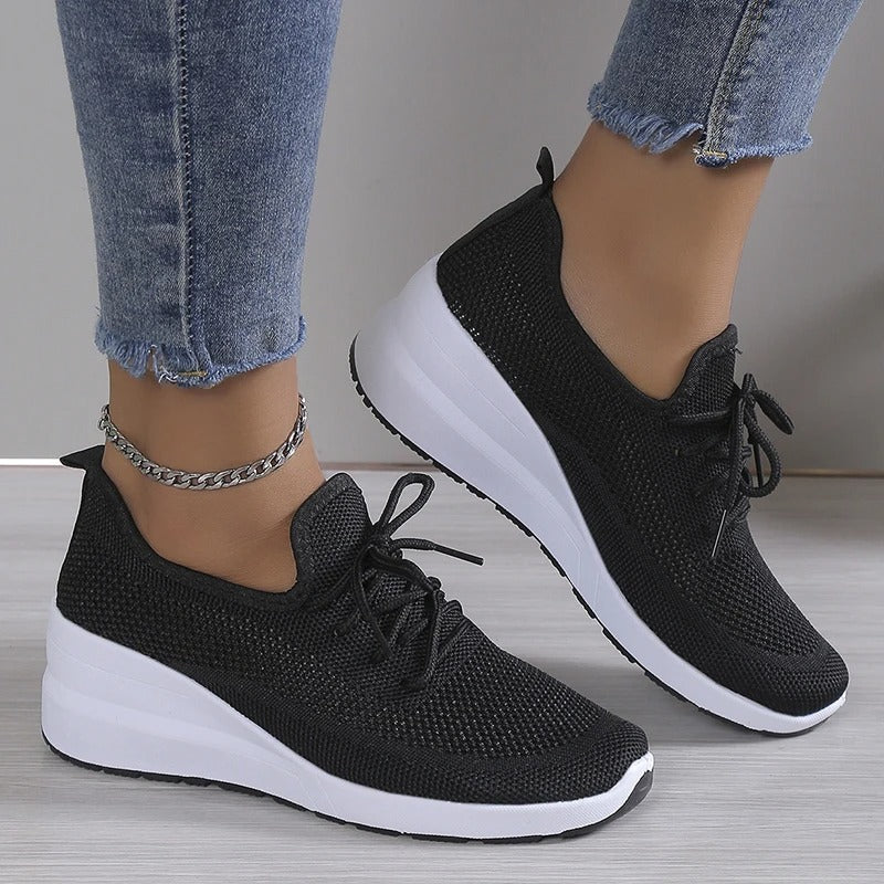 Evelyn | Breathable Platform Walking Sneakers