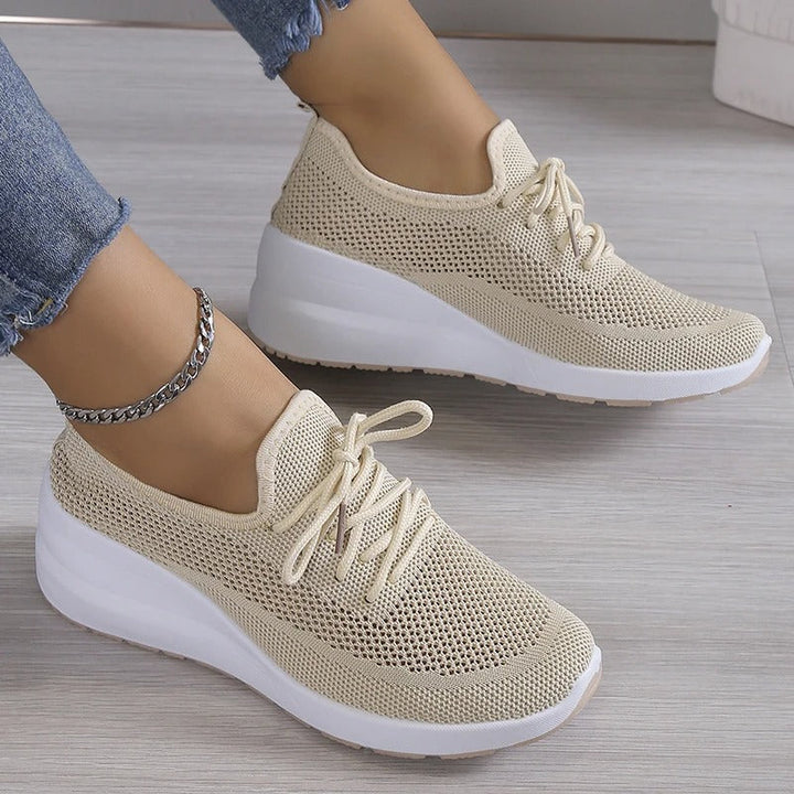 Evelyn | Breathable Platform Walking Sneakers