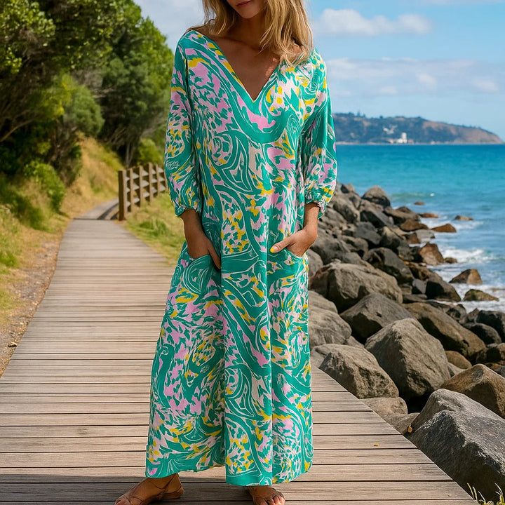 Hailey | Abstract Boho Maxi
