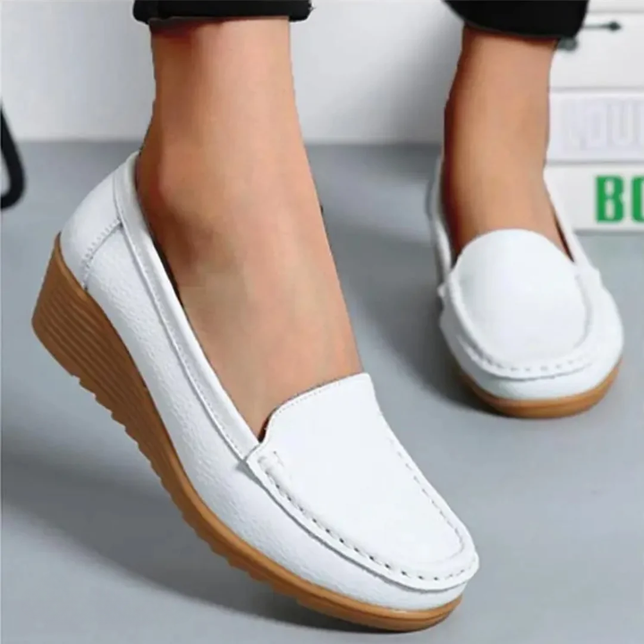 Ellen | Wedge Comfort Slip-On Loafers