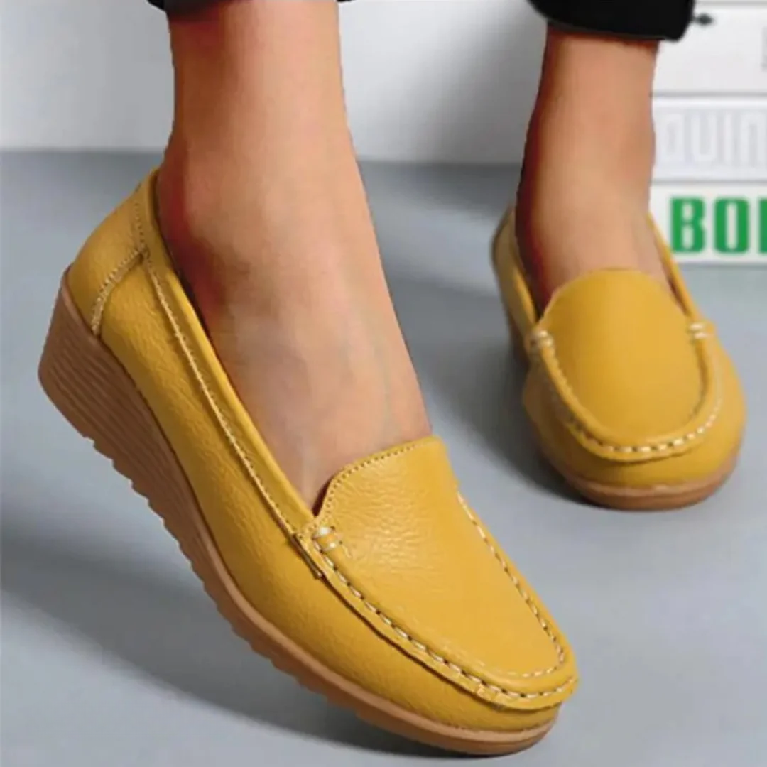 Ellen | Wedge Comfort Slip-On Loafers